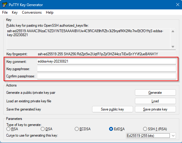 Nuevas Claves SSH para Amazon Linux 2023